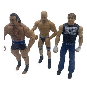 lot of 3 WWE wrestling figures Mattel 2014